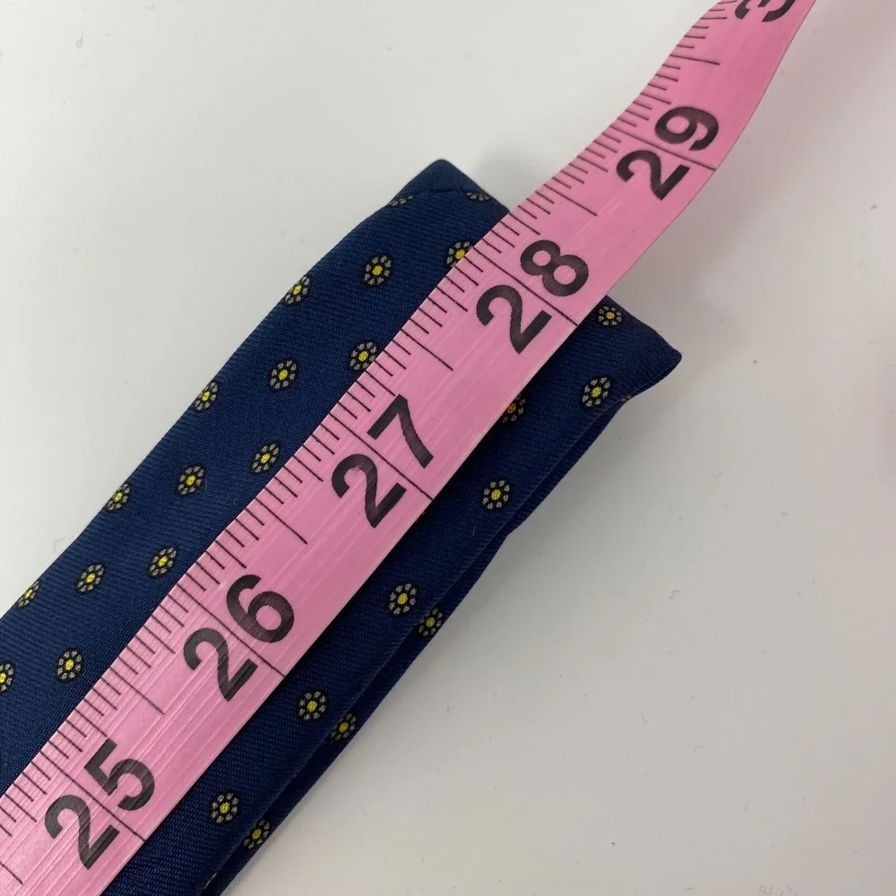 Brooks Brothers Tie Men Blue 100% Silk Necktie Spring Daisy Flower Made in‎ USA